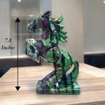 Rising  Horse Feng shui Ruby Zoisite