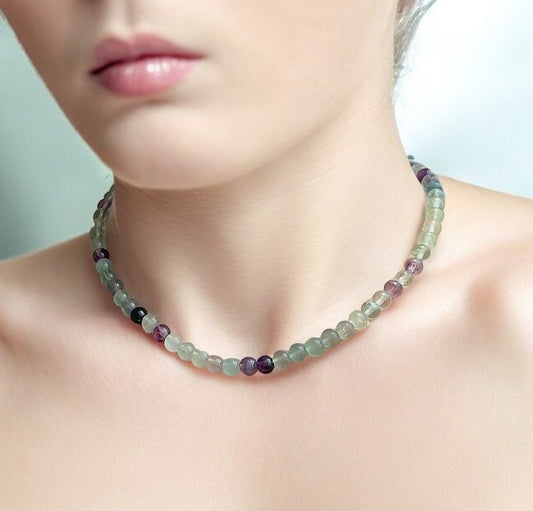 Rainbow Fluorite Necklace 929