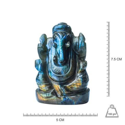 Ganesha  -Labradorite Full Flash
