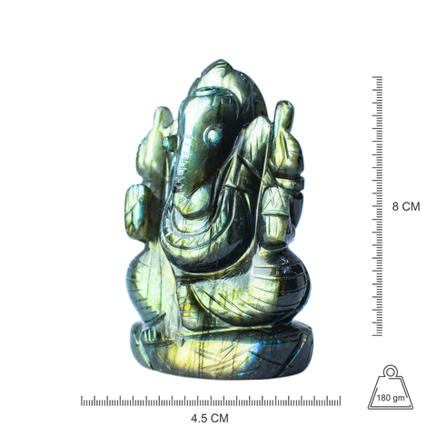 Ganesha  -Labradorite Full Flash