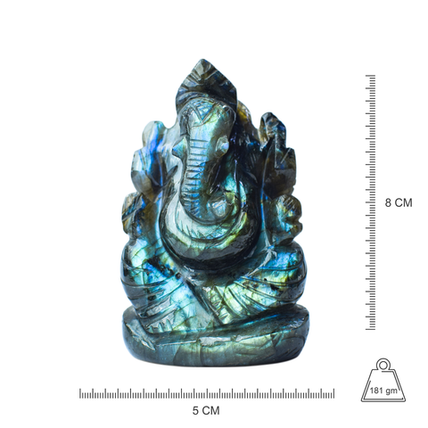 Ganesha  -Labradorite Full Flash