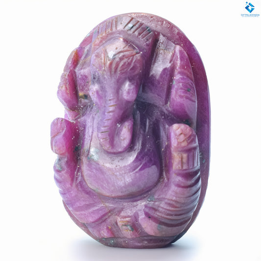 Ganesh ji ~ Ruby For a Pendant 2048