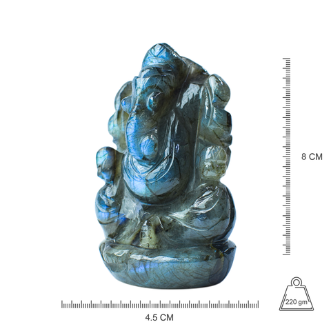 Ganesha  -Labradorite Full Flash