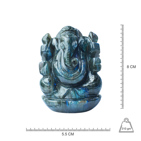 Ganesha  -Labradorite Full Flash
