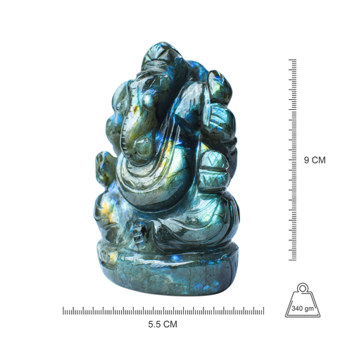 Ganesha  -Labradorite Full Flash