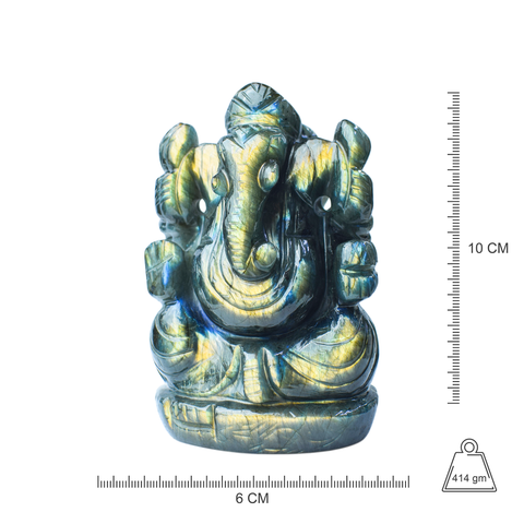 Ganesha  -Labradorite Full Flash
