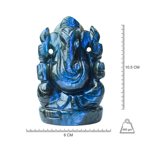 Ganesha  -Labradorite Full Flash