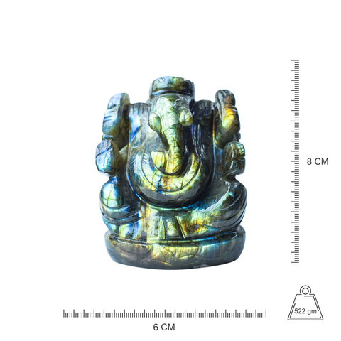 Ganesha  -Labradorite Full Flash