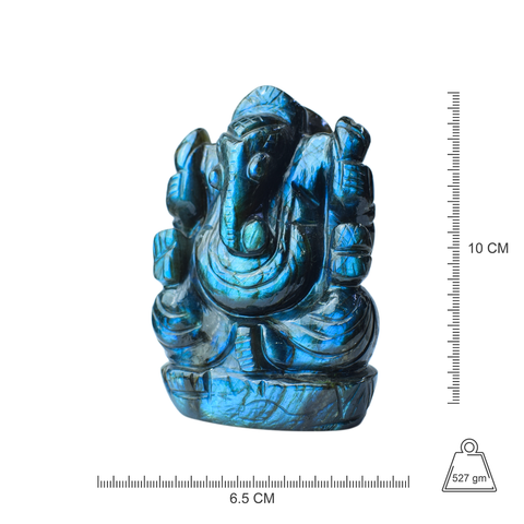 Ganesha  -Labradorite Full Flash