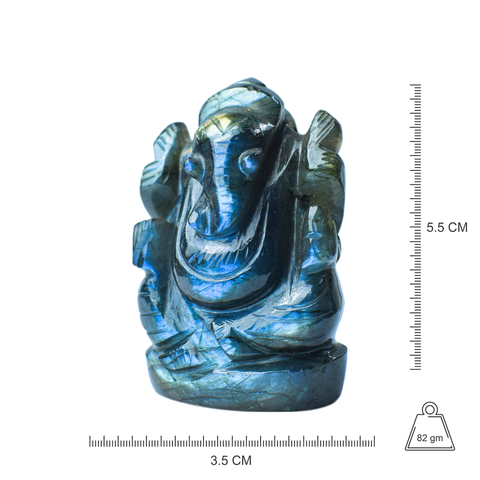 Ganesha  -Labradorite Full Flash