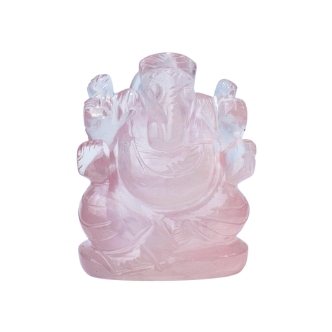 Rose Quartz Ganesha for Loving Energies