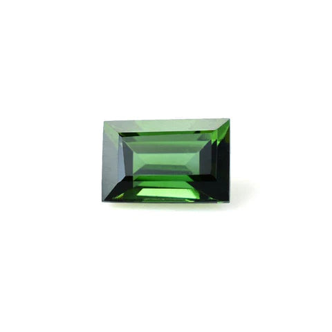 Green tourmaline Baguette Cut Gemstone