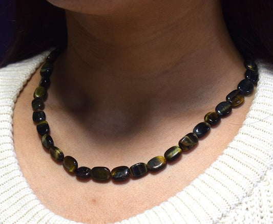 Hawk's eye ~ Blue Tiger Eye Necklace 3414