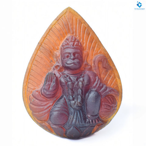 Hanuman ji ~ Gomed Hessonite garnet