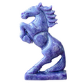 Rising Horse in Lepidolite — Hand-Carved Crystal Sculpture