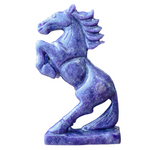 Rising Horse in Lepidolite — Hand-Carved Crystal Sculpture