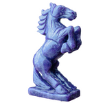 Rising Horse in Lepidolite — Hand-Carved Crystal Sculpture