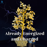 The  Wealth Tree - Made of Natural Pyrite and Citrine Crystals