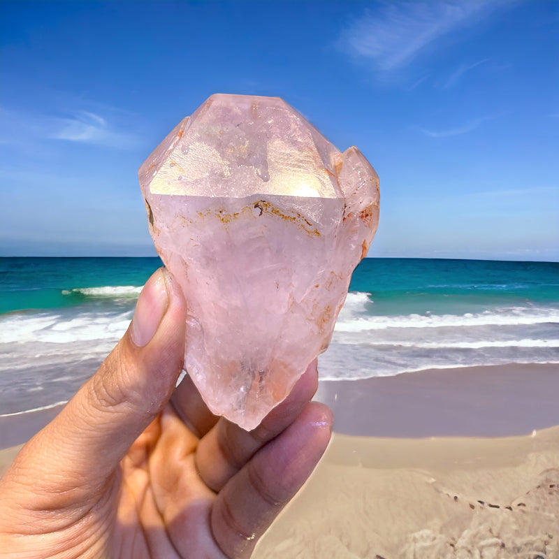 Pink Amethyst Root raw Piece ( rare Collectible )