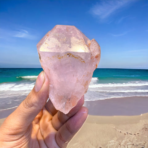Pink Amethyst Root raw Piece ( rare Collectible )