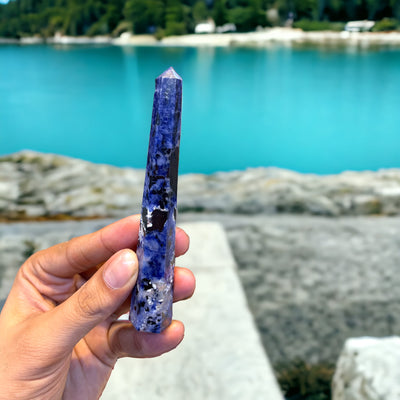 Premium Sodalite tower 4.5 Inch Hieght
