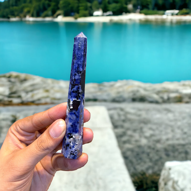 Premium Sodalite tower 4.5 Inch Hieght