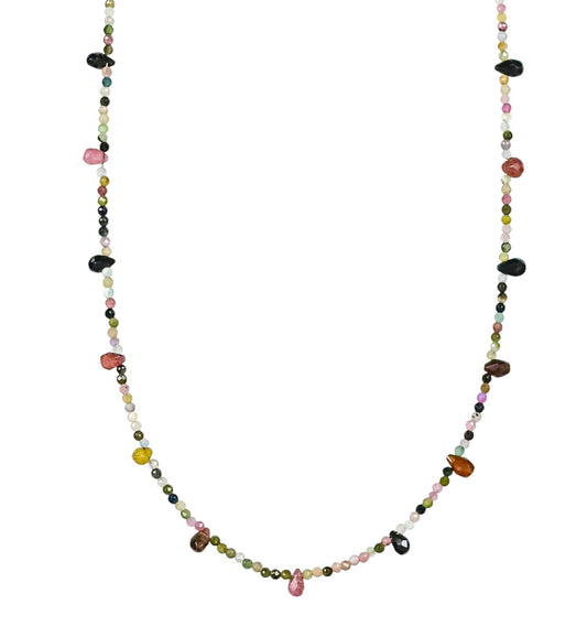уронить ~ Multi Tourmaline Necklace 1353