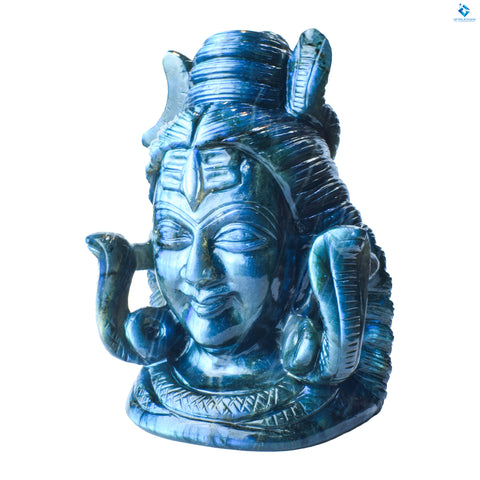 Lord Shiva murti ~ Dragon's Heart  Labradorite