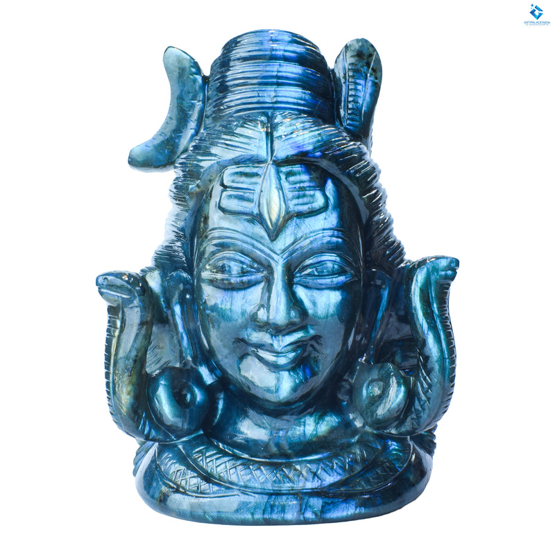 Lord Shiva murti ~ Dragon's Heart  Labradorite