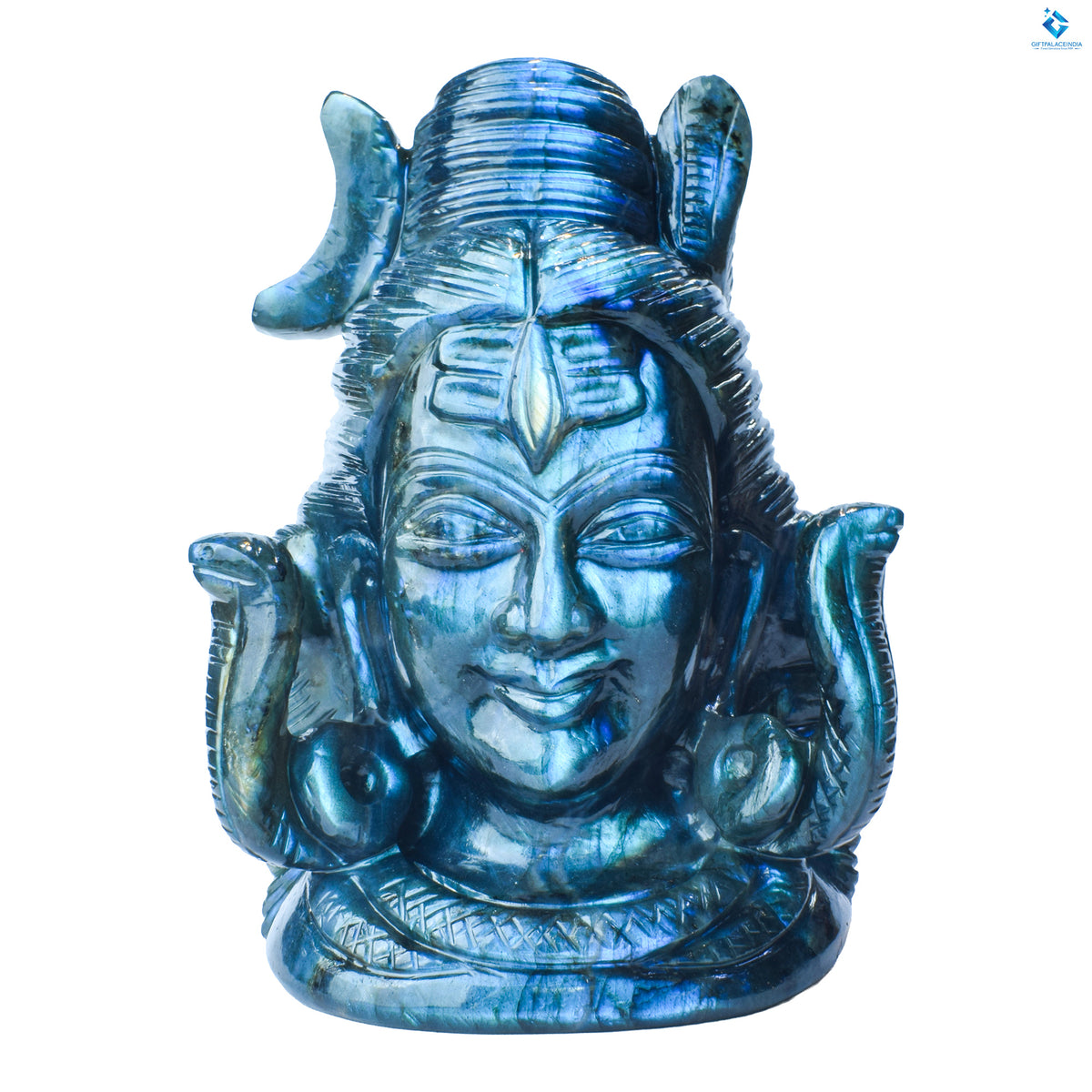 Lord Shiva murti ~ Dragon's Heart  Labradorite