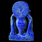 Krishna Ji in Lapis Lazuli — Hand-Carved Crystal Idol