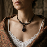 Amethyst Aura — Macramé Necklace