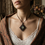 Northern Lights — Labradorite Macramé Necklace