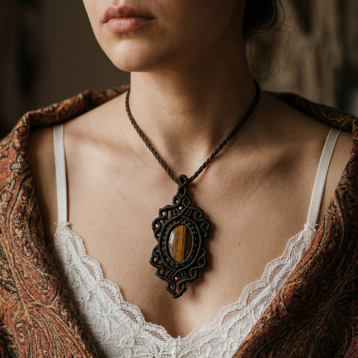 Tiger’s Valor ~ Tiger's eye necklace