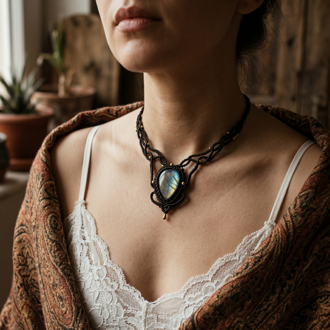 Phantom Glow - labradorite Necklace