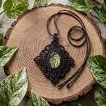 Northern Lights — Labradorite Macramé Necklace