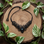 Ocean Grace — Mother of Pearl Macramé Necklace