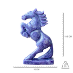 Rising Horse in Lepidolite — Hand-Carved Crystal Sculpture