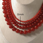 Natural carnelian necklace worn – Gift Palace India