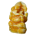 Ganesh Ji in Orange Calcite — Hand-Carved Crystal Idol