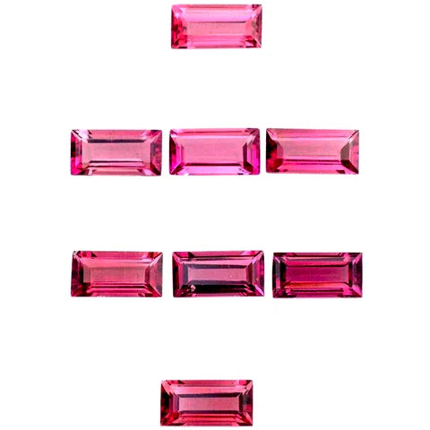 Pink Tourmaline Baguette Cut