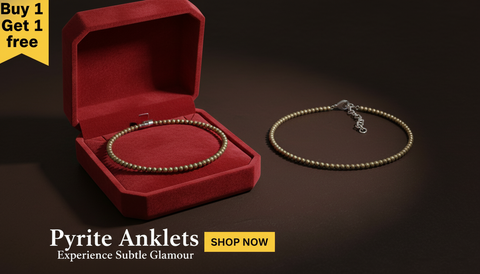 Pyrite Anklet ~ 100% Natural Pyrite