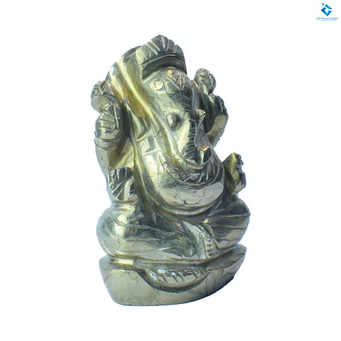 Ganesh Laxmi Prosperity ~ Natural Pyrite Stone