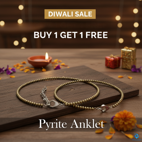 Pyrite Anklet ~ 100% Natural Pyrite