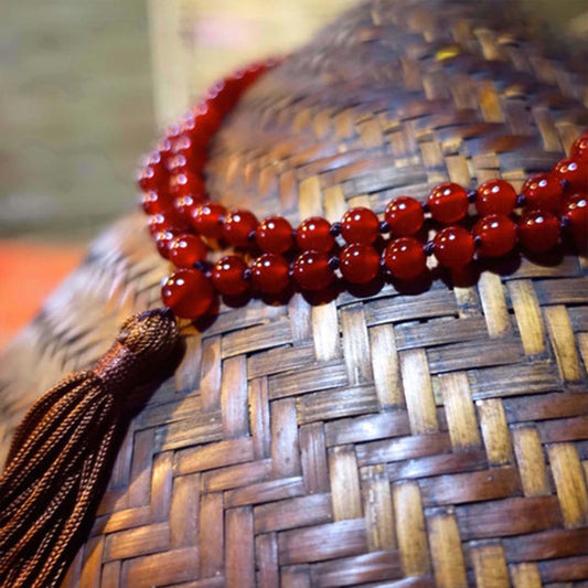 Red Carnelian Jaap Mala 1080