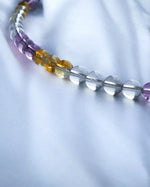 Ametrine necklace, close-up of purple and gold beads – Gift Palace India