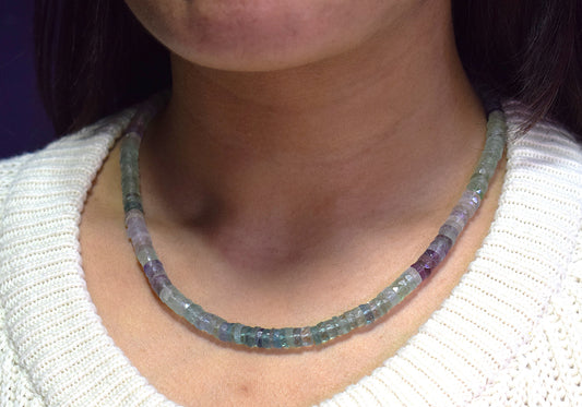 Rainbow Fluorite Necklace 3719