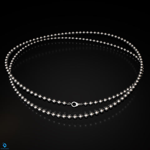 Luna Beads Pure Silver Chain