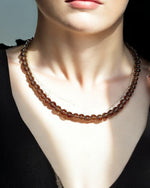 Natural smokey quartz bead necklace for grounding – Gift Palace India