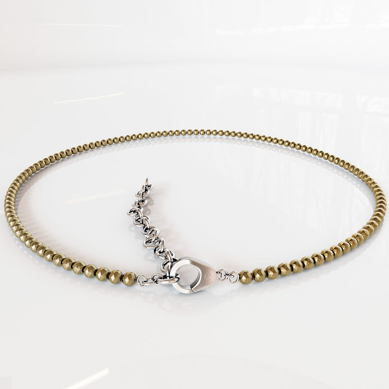 Natural pyrite anklet for wealth and abundance – Gift Palace India